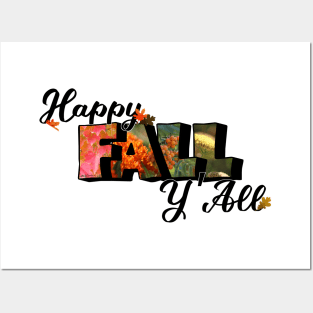 Happy Fall Big Letter Digital Art Posters and Art